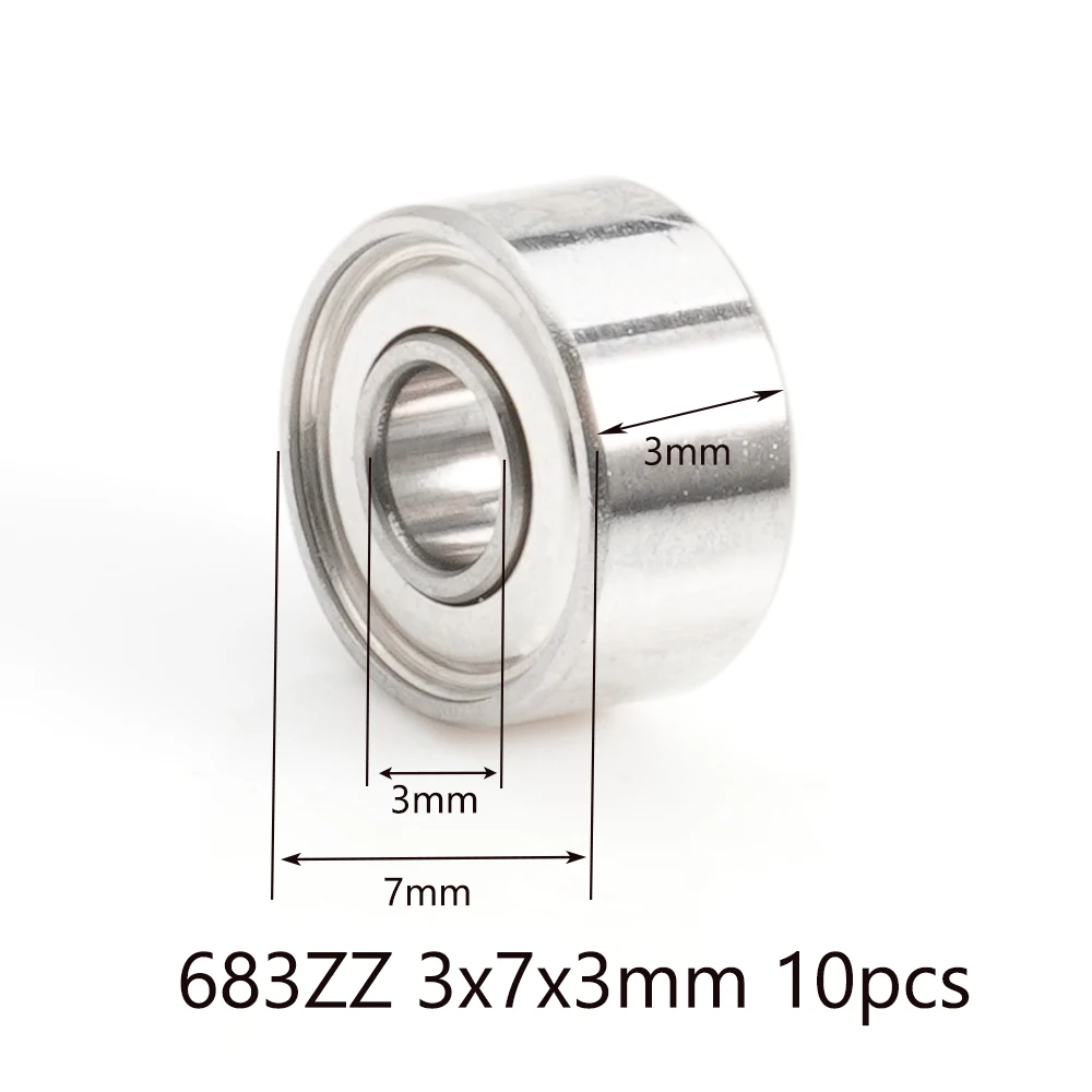 10 Stück 693ZZ Kugellager 3 x 8 x 4 mm Motorlager 693 ZZ Lüfterlager 619/3ZZ R-830ZZ EMQ Motorlüfterlager 693Z 693 – Detail 7