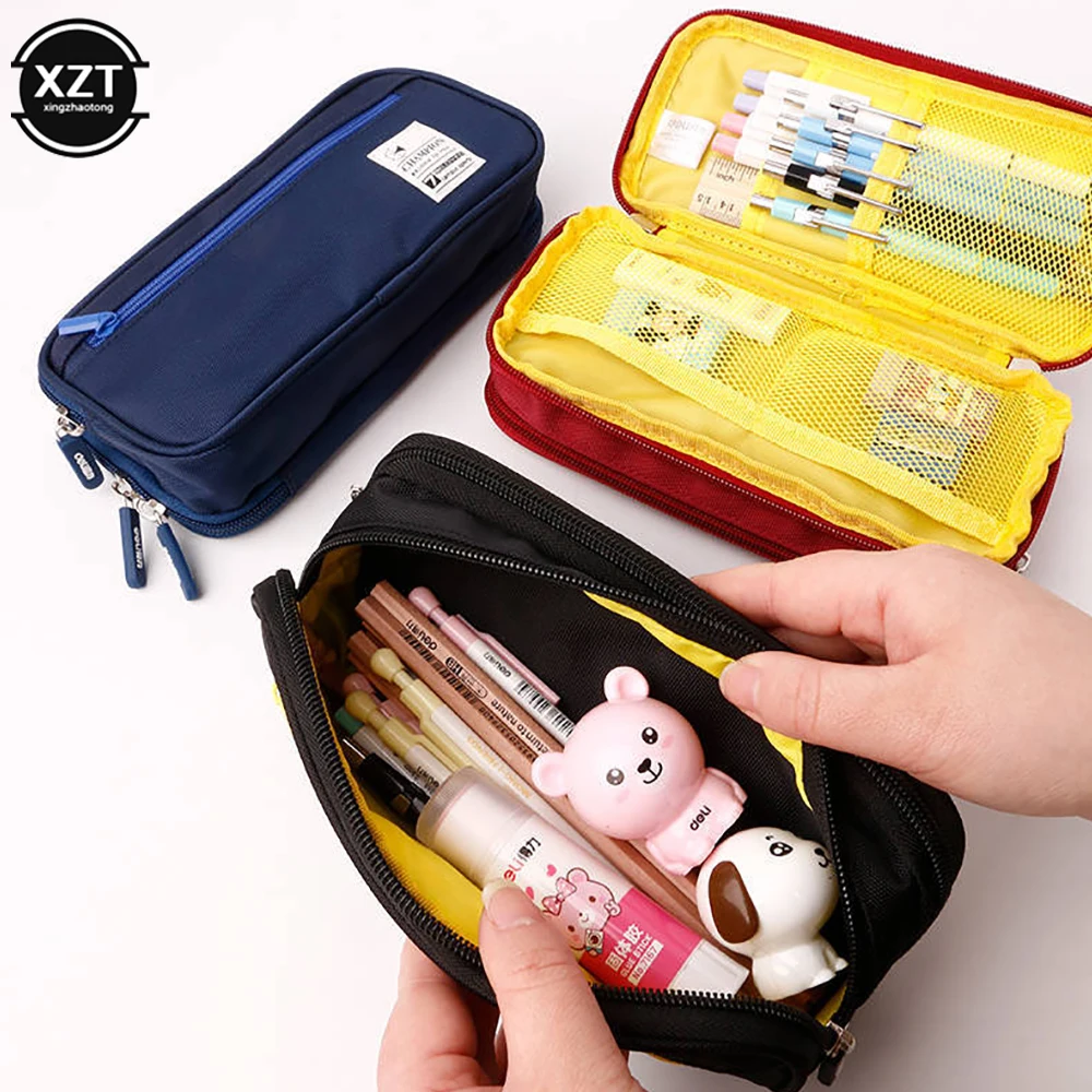 Creative Pencil Case Cute Students Pencil Cases Big Pen Bags Storage Box Boy Girl Kid Large Capacity School Stationery Supplies