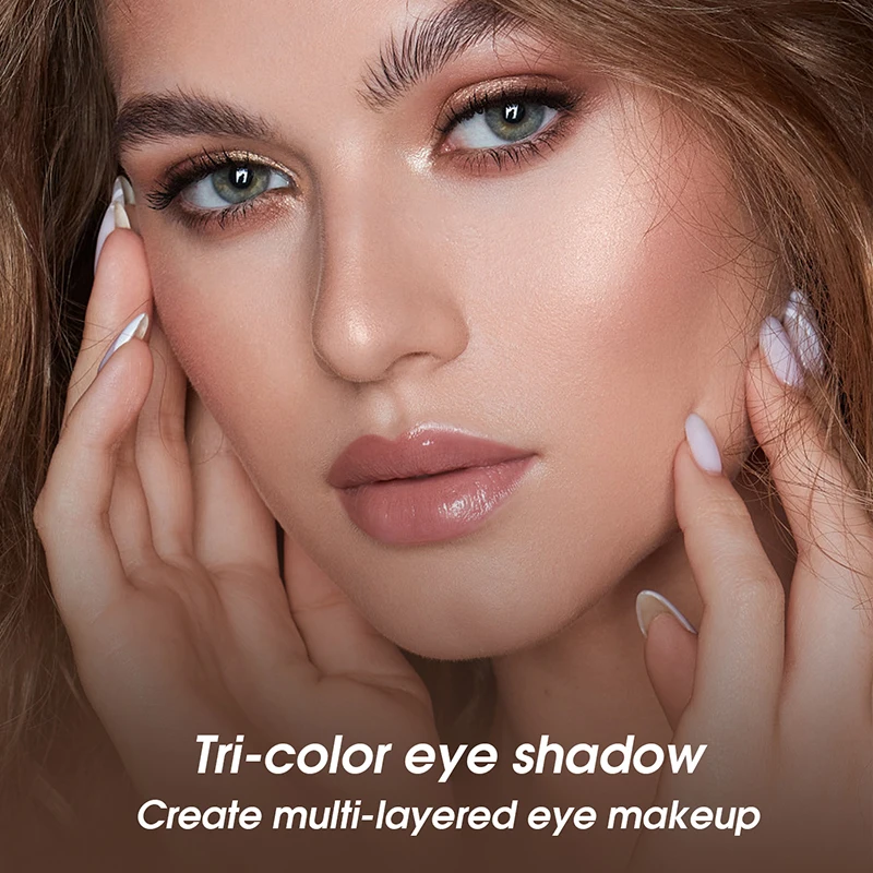 Eye Shadow Tri-Color Eye Shadow Matte Create Multi-Layered Eye Makeup