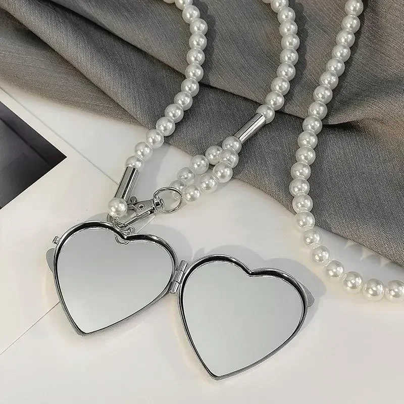 

Summer Womens Necklace Heart Shape Pendant Womens Pearl Shoulder Chain Personalized Jewelry Party Birthday Gift Accessories