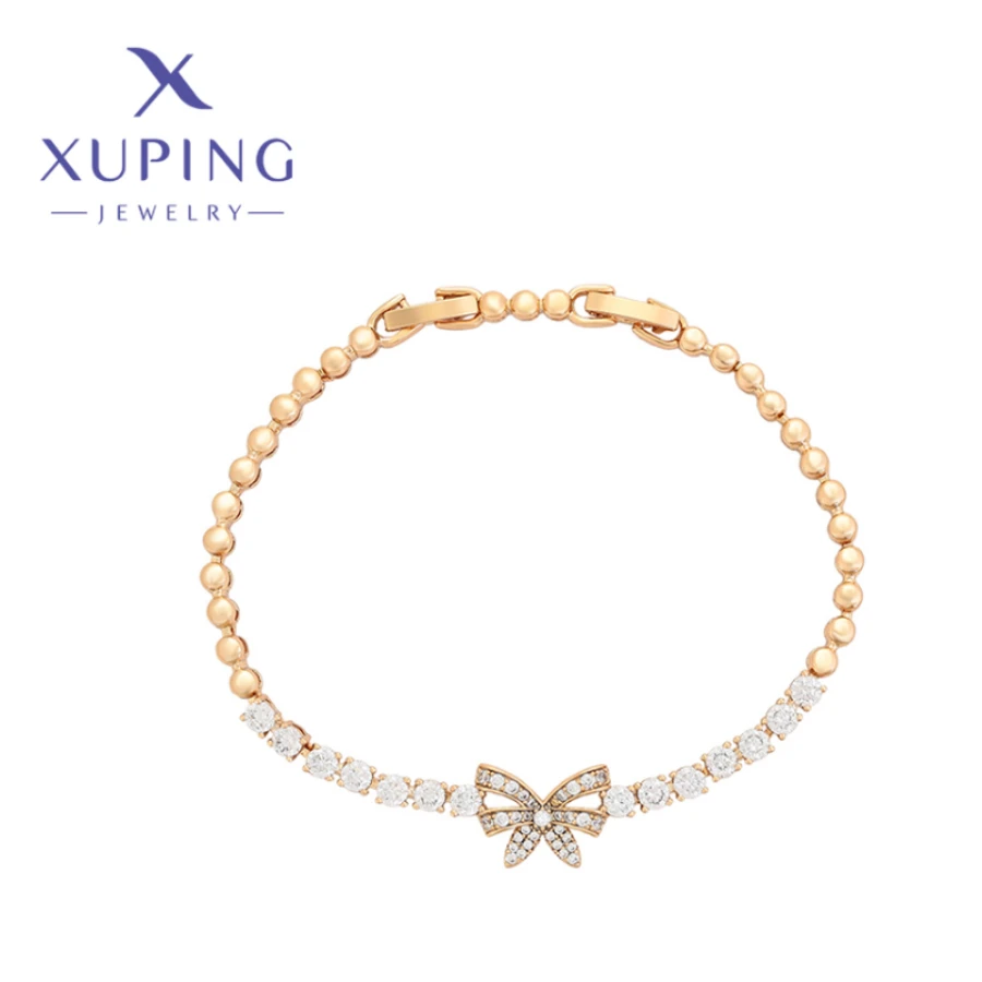 Xuping Jewelry New Fashion High Quality Gold Color Bracelets for Women Multiple Options Girl Exquisite Party Gifts X000454166