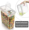 Cereal Storage Containers Set, Large BPA Free Plastic Airtight Food Storage Containers 4L /135.3oz for Cereal, Flour, Sugar, 6 P 3