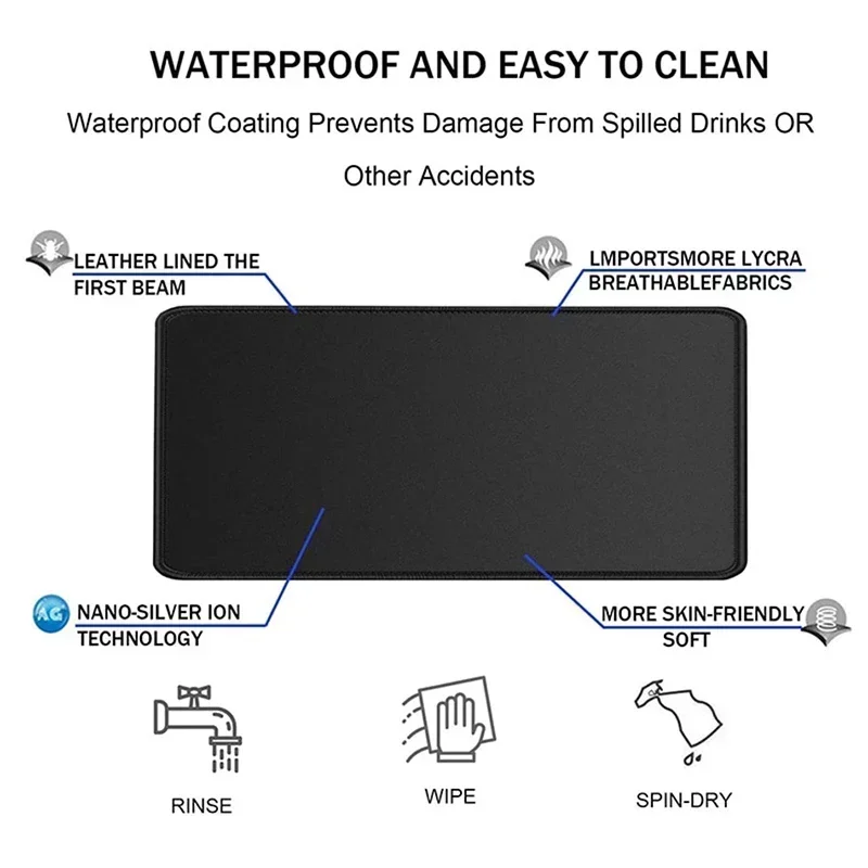 لوحة ماوس ألعاب أنيمي رمادية كبيرة