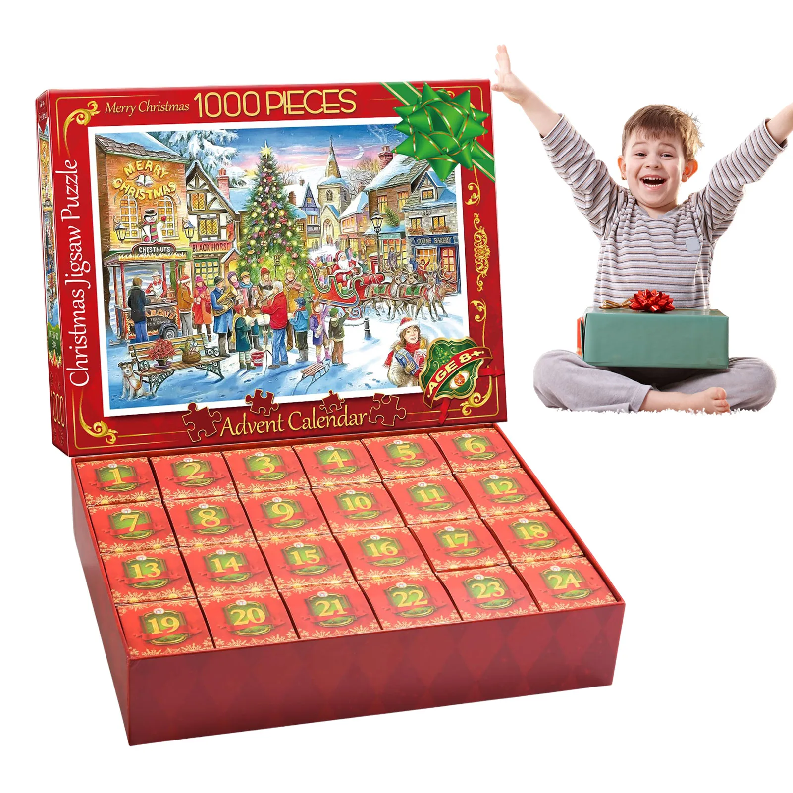 

Christmas Advent Calendar 2023 Jigsaw Puzzle Set Blind Box 24 Days Countdown Christmas Party Surprise Gifts For Kids Boys Girls