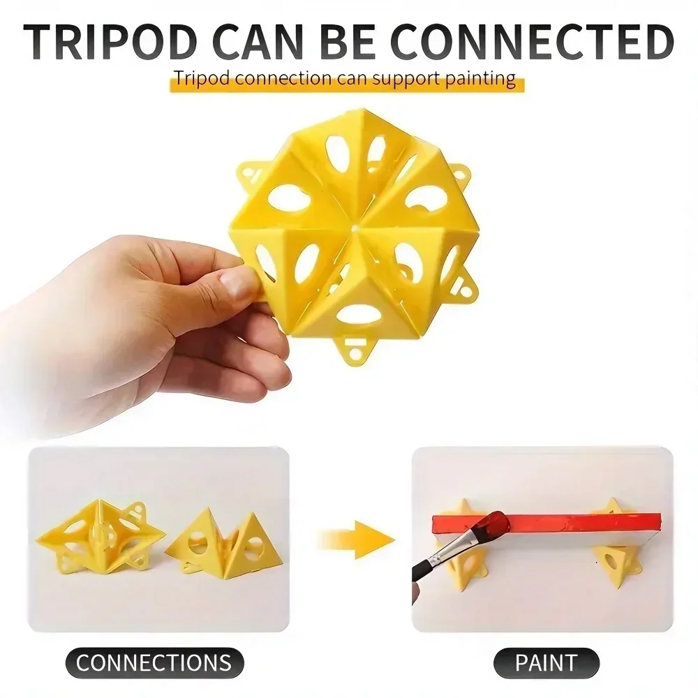 STONEGO 10PCS yramid-Shaped Stand for Woodworking, Painting Support Frame, Triangular Tripod for Paint Spraying and Cushioning