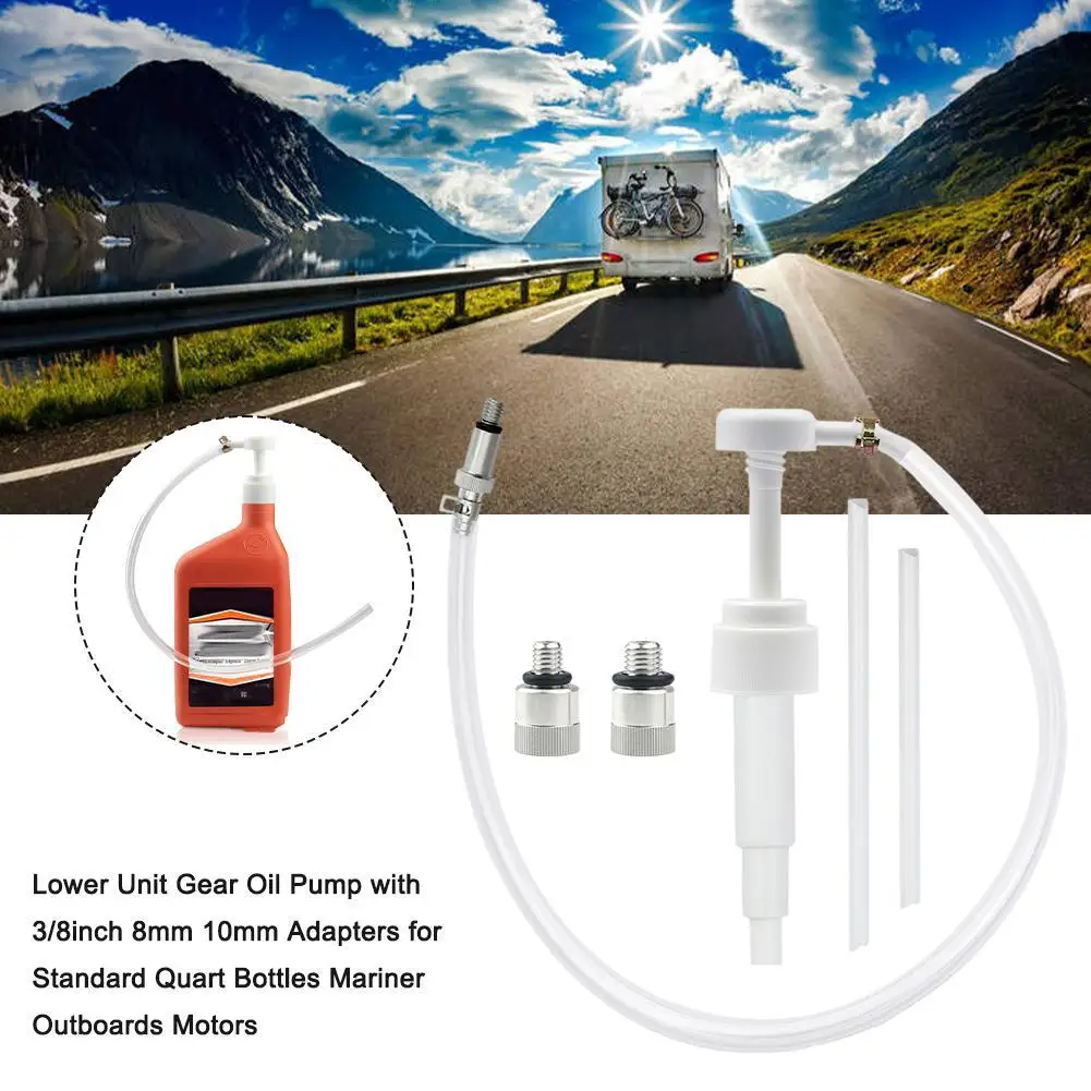 

Нижнее шестереночное масло для моторов Mariner, Универсальное масло с металлическими адаптерами для стандартных бутылок кварты