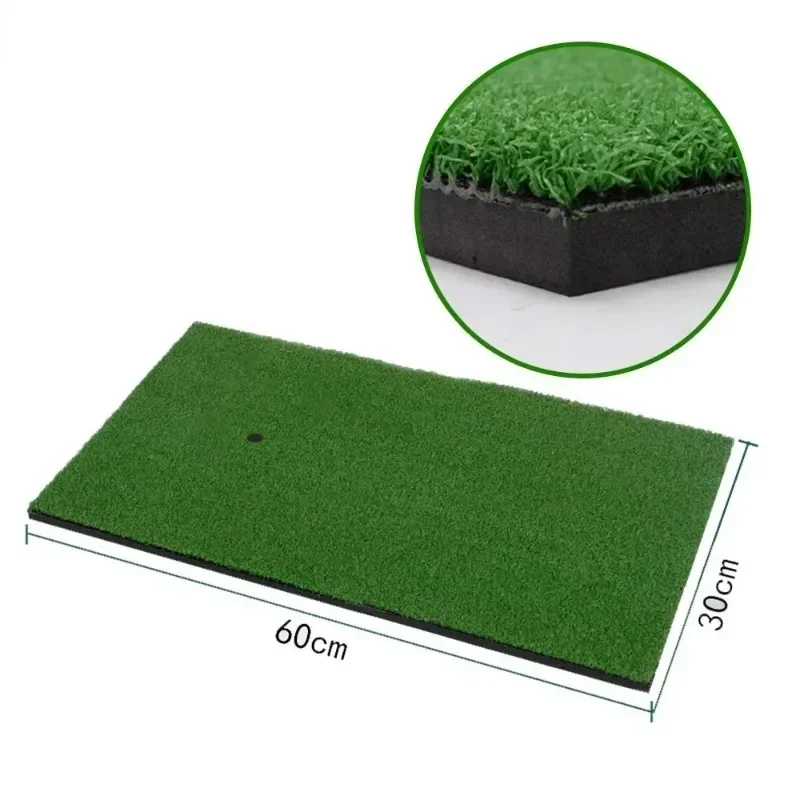 PGM Golf Mat Portable with Rubber Tee Seat Realistic Turf Putter Mat Outdoor Sports Golf Training Turf Indoor Office
