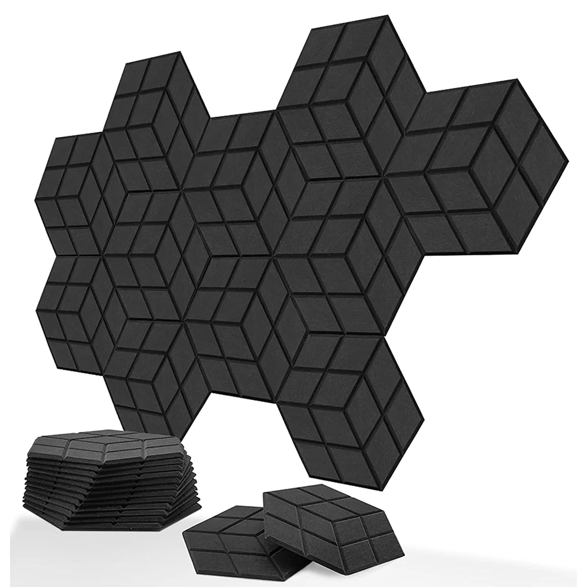 

Акустическая пенопластовая панель s 13,8x12x0,4 дюйма, звукоизоляционная панель s, звукоизоляционная панель для студий, 24 шт.