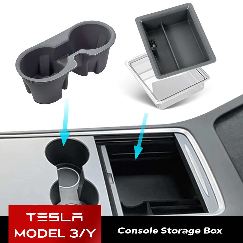 For Tesla Model Y Model 3 2023 Center Console Organizer Tray 1-3 PCS  Interior Accessories for Tesla Model 3 Y 2023 Storage Box - AliExpress