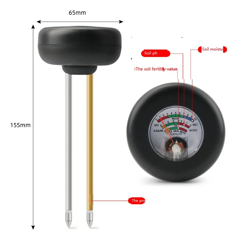 Varomorus Tige De Sonde De Sol En Acier Inoxydable, Localisateur De Fosse Septique Pour Localiser Des Tuyaux Souterrains, Jardinage, Aménagement Paysager, Poignée En T (53,3 Cm