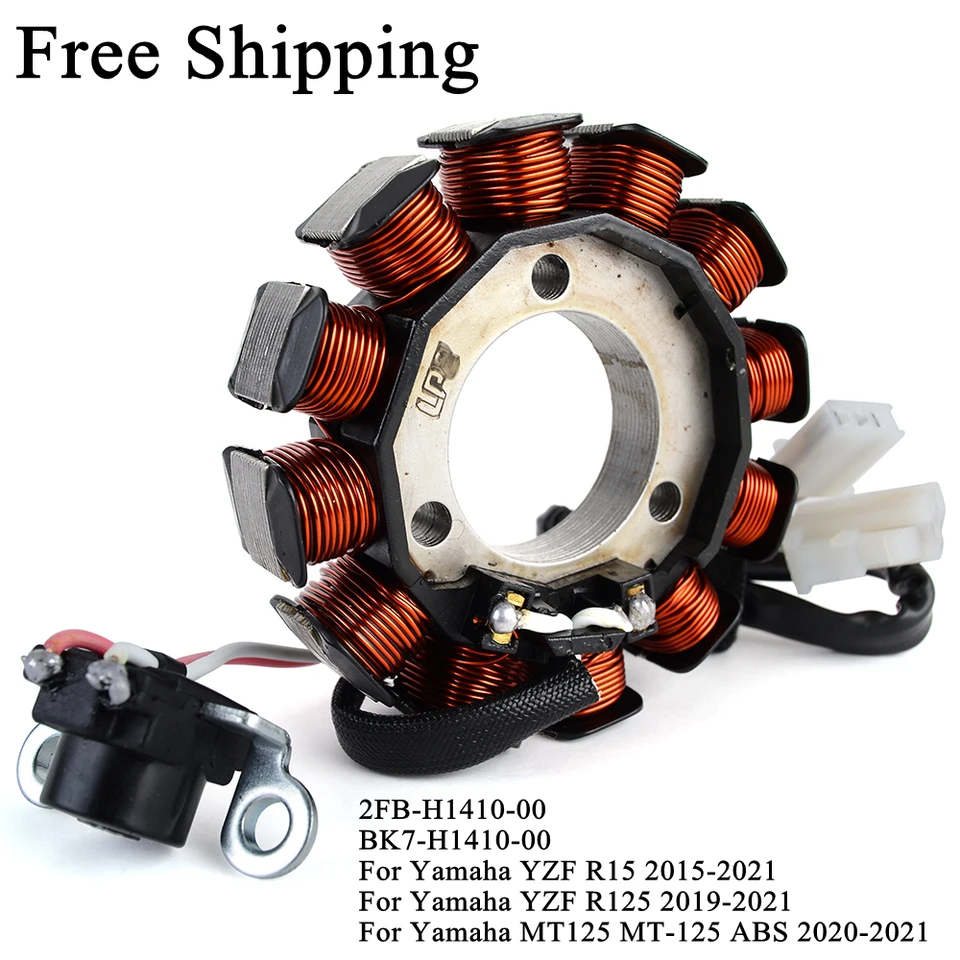 MAD HORNETS Motorcycle Stator Coil – Fits Yamaha YZF-R15, R125, MT-125, WR125R/X (2009-2019)