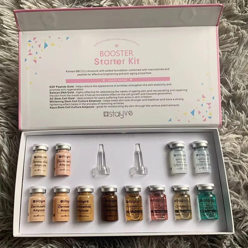 Korea Original Stayve BB Cream Glow Beginner Starter Kit Niacinamide/Peptide Face Skin Care Serum Essence 5