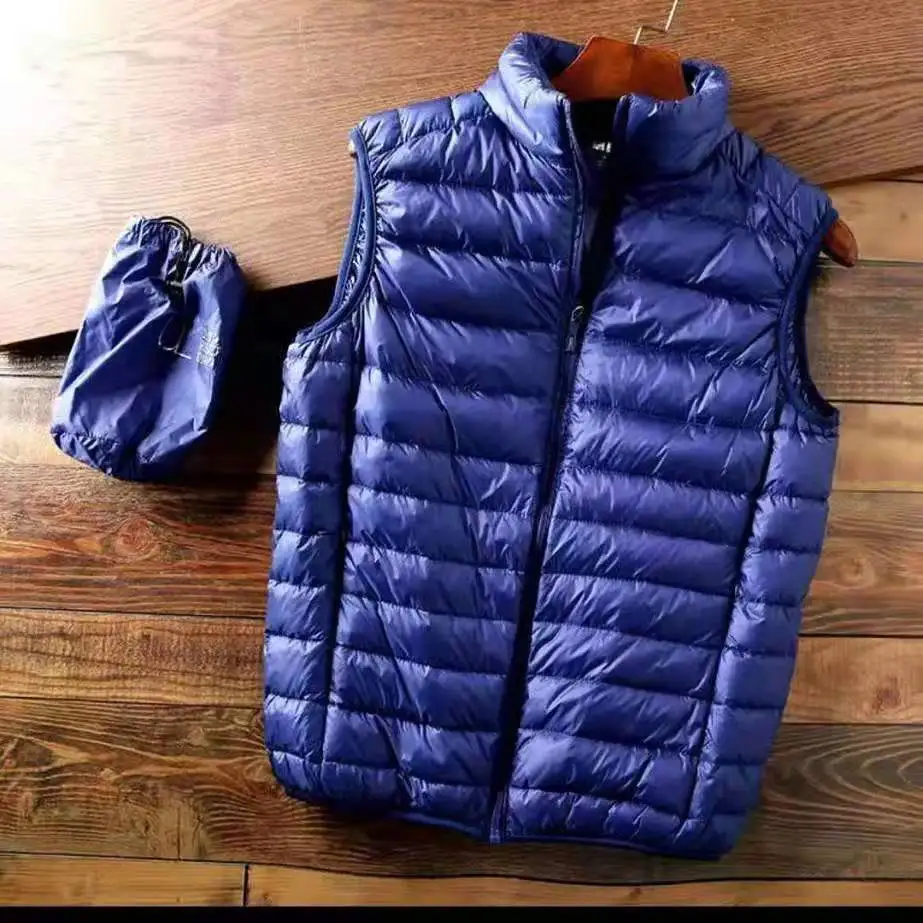 Light and Thin Down Jacket Men's Vest Casual Warm Loose