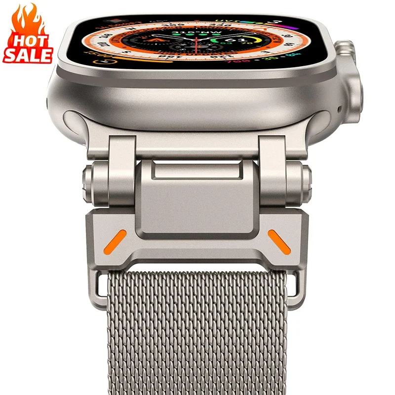 Stainless Steel Magnetic Milanese Loop Watch Band Strap