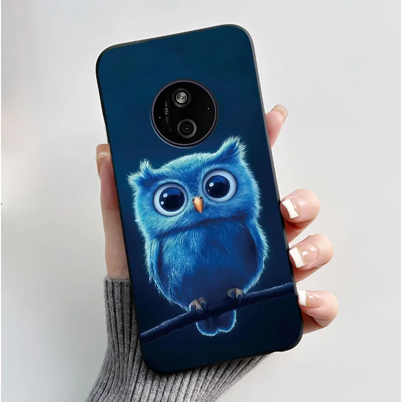 Black Cat Basket Pattern Anti-Scratch Soft Black Phone Case