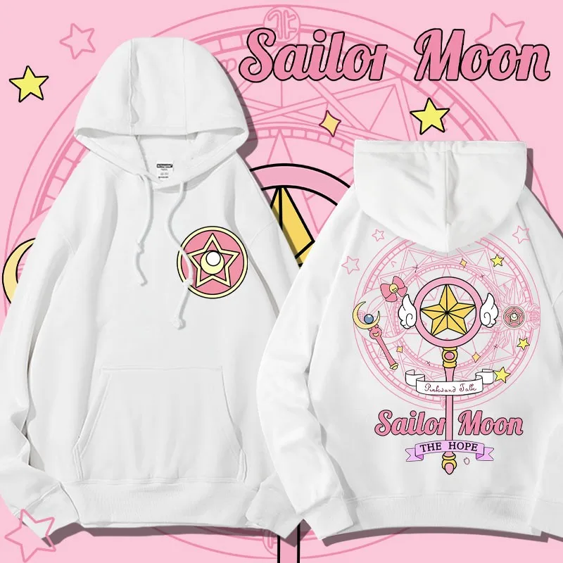 

Sailor Moon Hoodie Women's Coat Autumn Moon Hare Water Ice Moon Two Yuan Clothing Trend