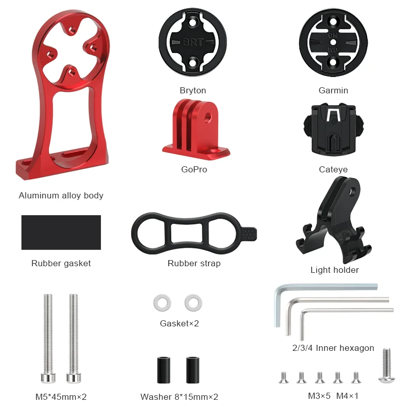 Bicycle Computer Holder & Camera Mount for Handlebar – Stopwatch & Speedometer Bracket