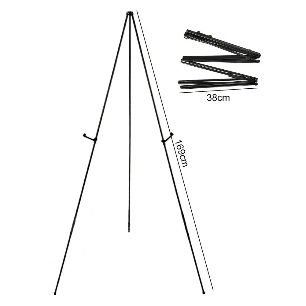Folding Display Stand Easel Tripod with Clip Display Stand Collapsible Wedding Sign White Easel Stand Reusable Poster Display Holder School Use