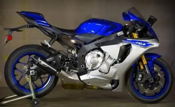 

4Gifts New ABS Motorcycle Fairings Kit Fit For YAMAHA R1 2015 2016 2017 2018 15 16 17 18 Bodywork Set Blue Silver