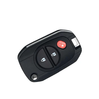Chiave auto modificata per Toyota Highlander Sequoia Sienna Tacoma Tundra Remote Car Key Shell Case 3/4/5/6 pulsante pieghevole lama non tagliata - Chiave auto modificata per Toyota Highlander Sequoia Sienna Tacoma Tundra Remote Car Key Shell Case