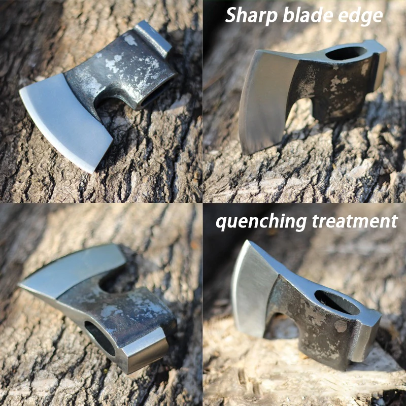 Highcarbon Steel Forging Axe Head Only Survival Chopping Wood Trees Axe Head Woodworking Splitting Firewood Ax Heads Hand Tools