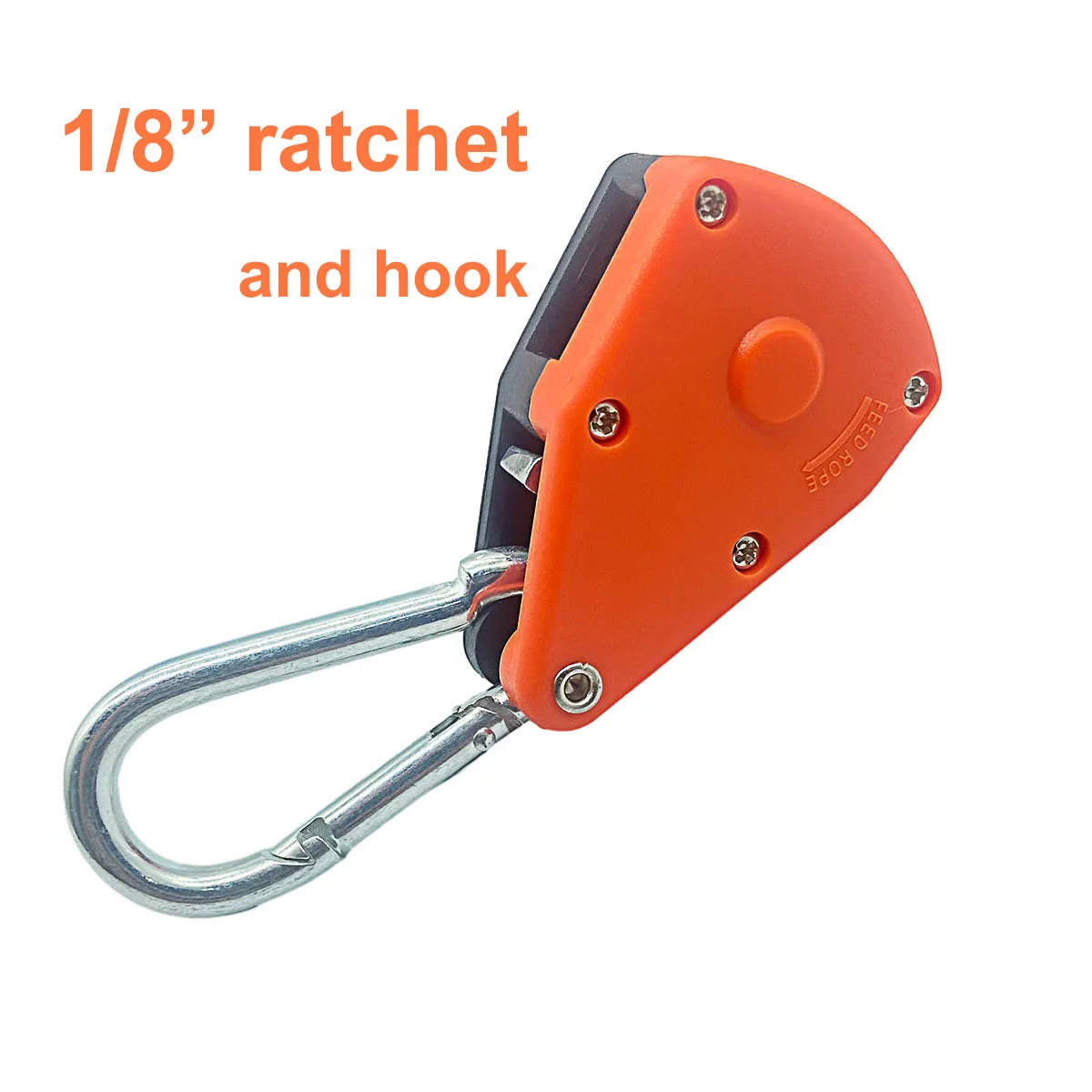 Camping Tent Rope Tie Down Pulley Hook Ratchet Outdoor Wheel Ratchet Wind Rope Buckle 4mm