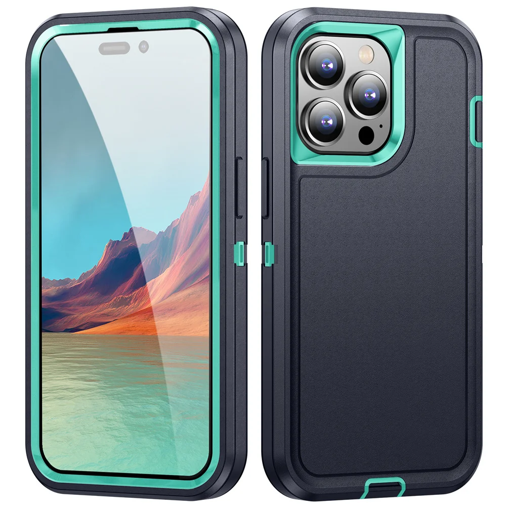 Funda IPhone 12 Original Funda Híbrida Para IPhone SE 2/3, 12, 13, 14, 15, 16 Pro Max - Protectora Contra Golpes Y Caídas Protector Iphone Silicón Cubierta Golpes