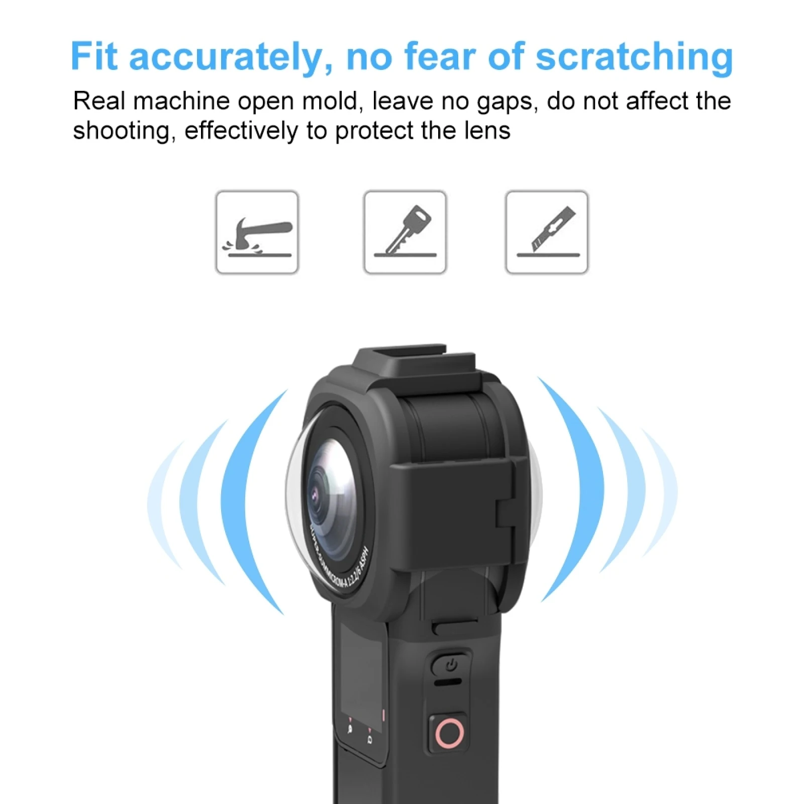 Puluz-lens Guard Capa Protetora para Insta360 One rs 360 Edition Lens Guards Cap Acessórios para Câmera Panorâmica - Image 5
