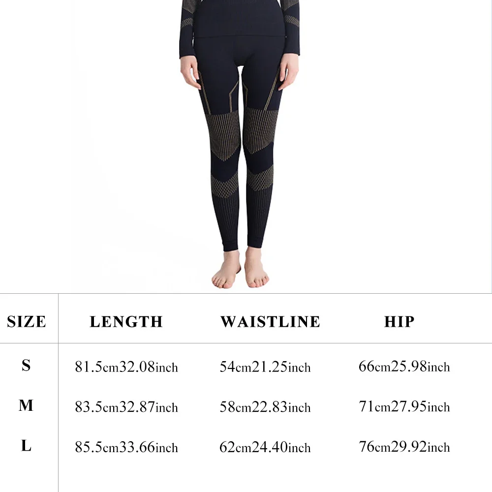 Women Thermal Ski Underwear Suits Winter Base Layer Sets for Woman Quick Dry Warm Slim Athletic Top Leggings