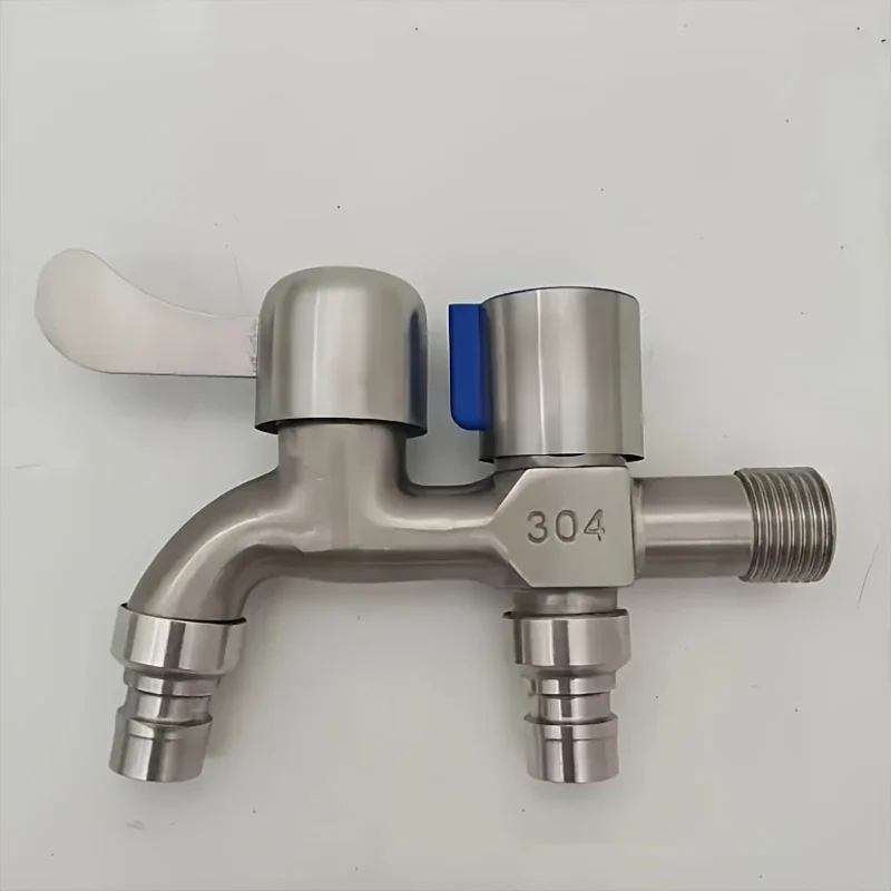 Washing machine faucet G1/2 interface, easy to open/close compression valve single hole installation faucet modern design
