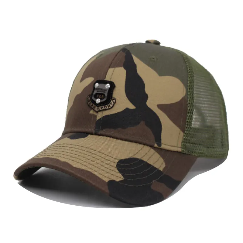 Summer Camouflage Mesh Men Baseball Cap Women Snapback Caps Hats For F&ampS Gorras Rivet Bone Casquette Sun Hat |