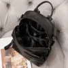 Blue Genuine Leather Women Backpack High-end Female Travel Shoulder Bag First Layer Cowhide Rucksacks for Girls School Daybacks 6