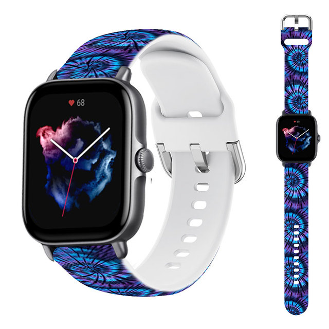22mm silicone Bnad For Amazfit GTS/2/3/2e/GTS2 Mini/GTR 3 Pro/47mm/GTR2/stratos 2/3 Smartwatch Bracelet Amazfit bip strap