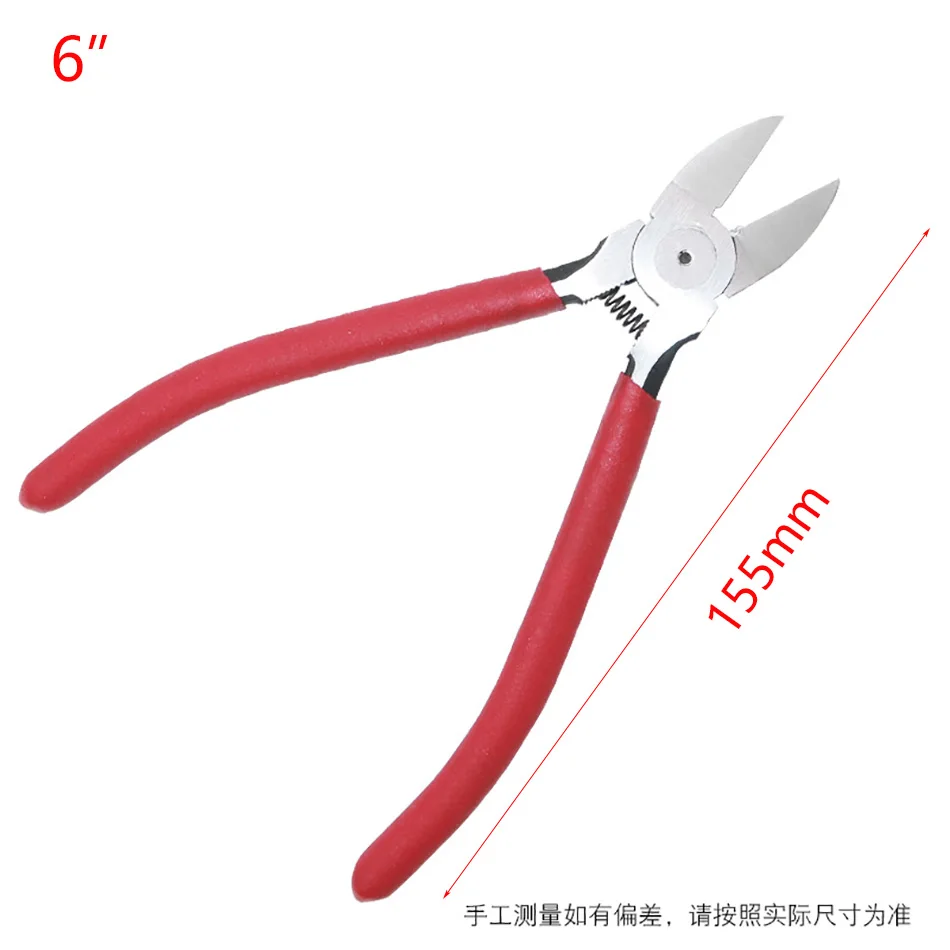 Wire cutting nippers 5 6 7 inch diagonal pliers hand tools cable cutter water rubber shank