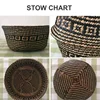 New 1pc Foldable Handmade Rattan Woven Flower Basket Seagrass Clothing Storage Basket Home Decoration Flower Basket 3
