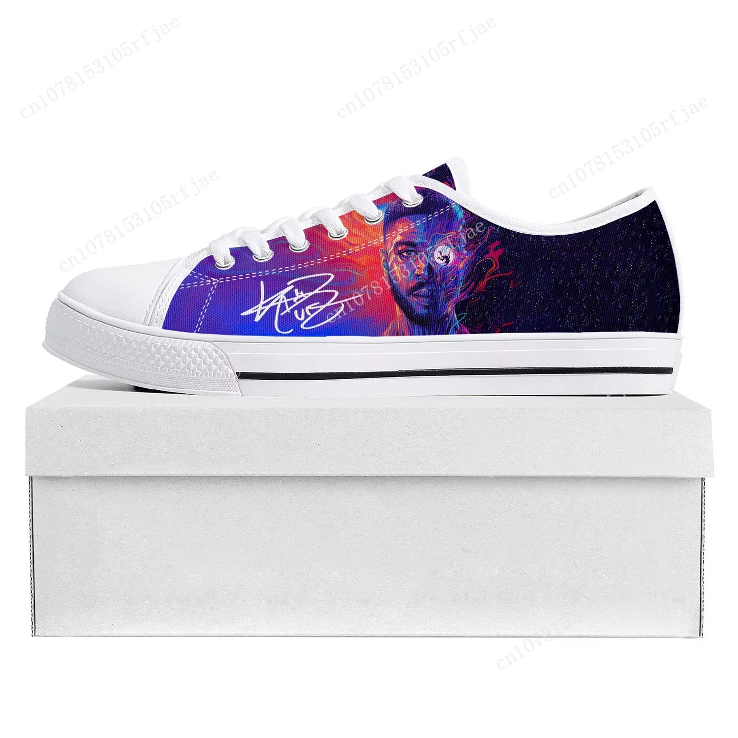 Kid Rapper Cudi Fashion Low Top High Quality Sneakers Mens Womens Teenager Canvas Sneaker Casual Couple Shoes Custom Shoe White