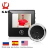 KAK 2.8" LCD Screen Electronic Door Viewer Bell IR Night Door Camera Photo Recording Digital Door Viewer Smart Peephole Doorbell 1