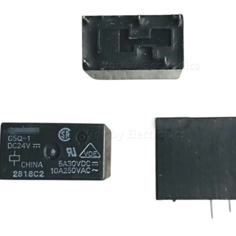 Free Shipping 10PCS/LOT G5Q-1 DC24V 24V 24VDC 10A 5PIN Relay