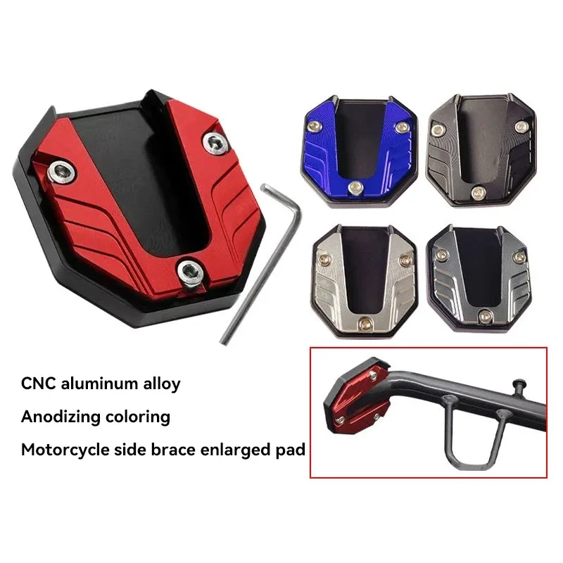 Motorcycle Kickstand Extension Foot Pad Support Plate Accessory