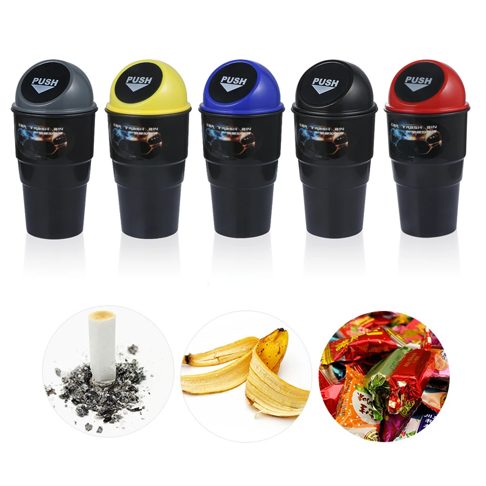 Car Garbage Trash Can Bin Container Basket Accessories For Mini Cooper One S JCW Clubman R55 R56 R60 F54 F55 F56 F60 Countryman