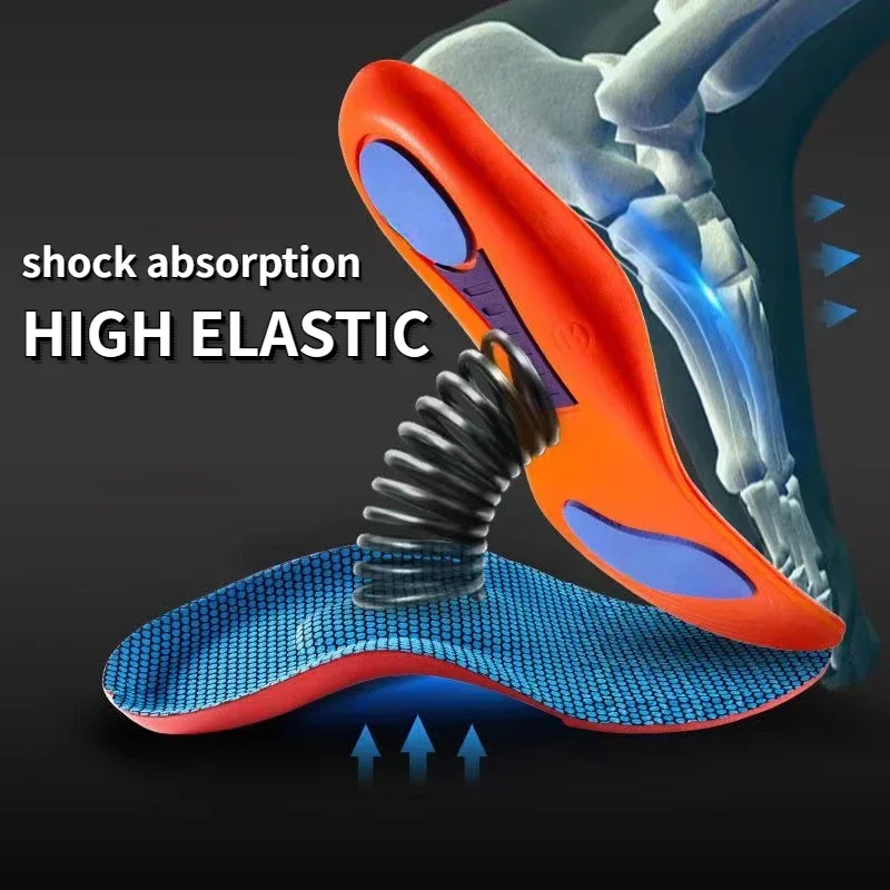 Enhanced Sport Comfort Insoles: Orthopedic Support, Shock Absorption, Breathable Cushion for Active Feet