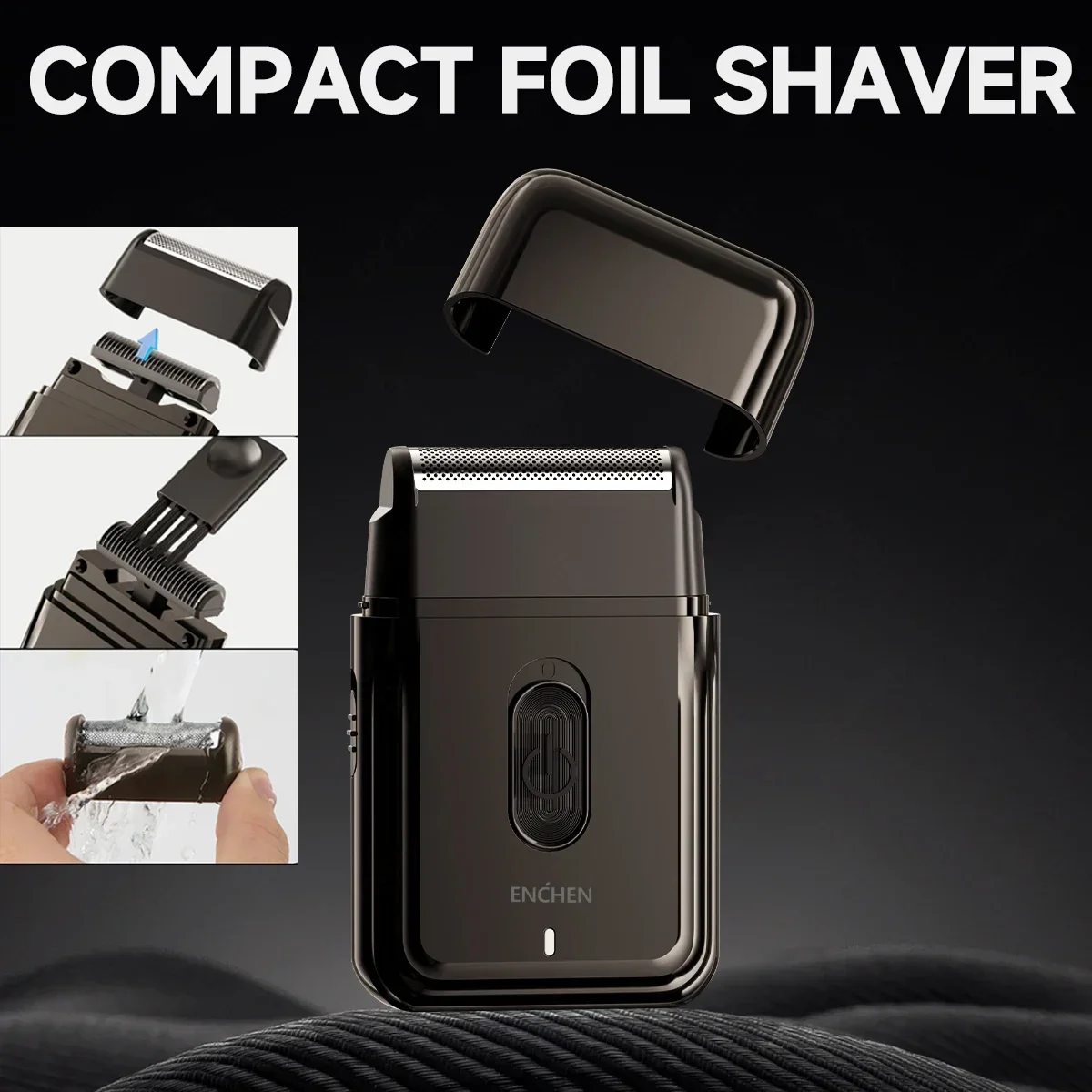 ENCHEN Shaver Professional Face Shaver Pocket Mini Beard Trimmer Electric Beard Trimmer Razor Reciprocating for Men MS003