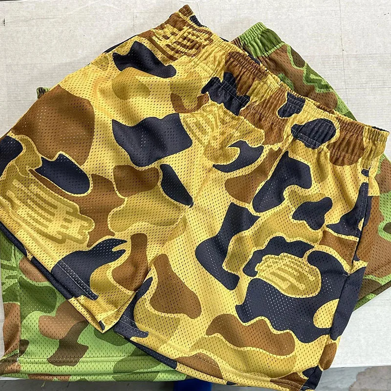 Description Picture 4 of itemEE NEW YORK CITY SKYLMen's Summer Mesh Print New Medium Pants Black Quarter Pants Casual American Basketball Shorts Outside Wear