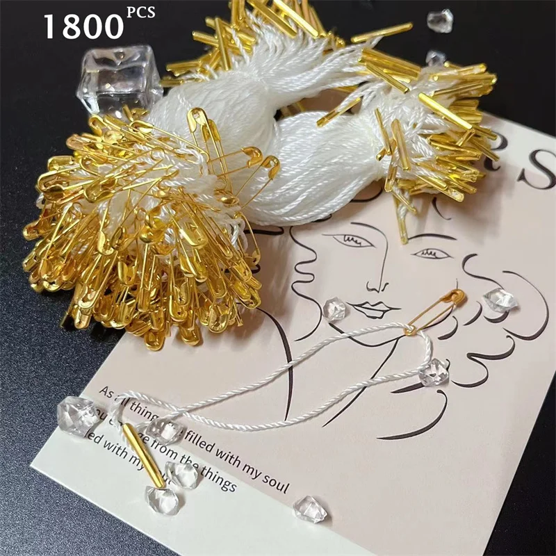 

1800 шт., металлические защитные булавки для этикеток из полиэстера