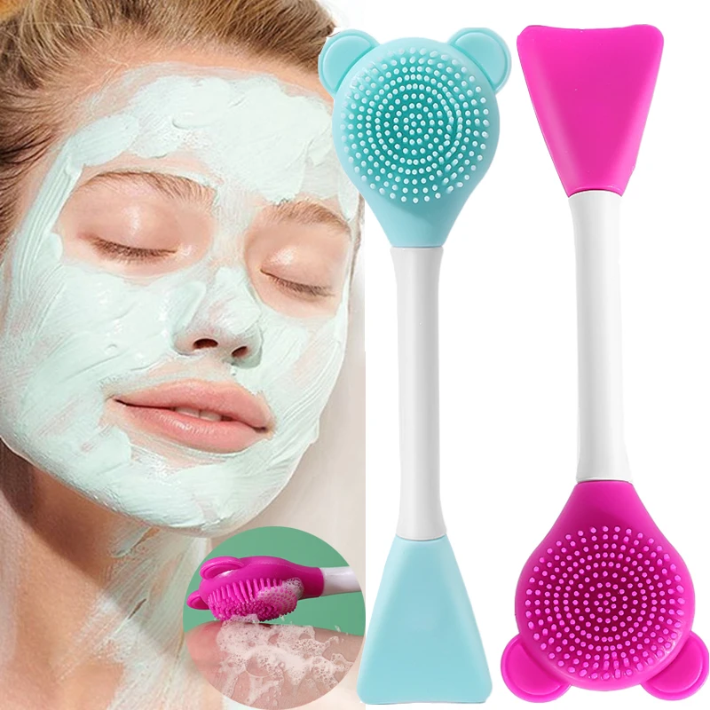 1PCFaceMaskBrushSiliconeGelFacialMaskCleaningBrushesDIYSoft