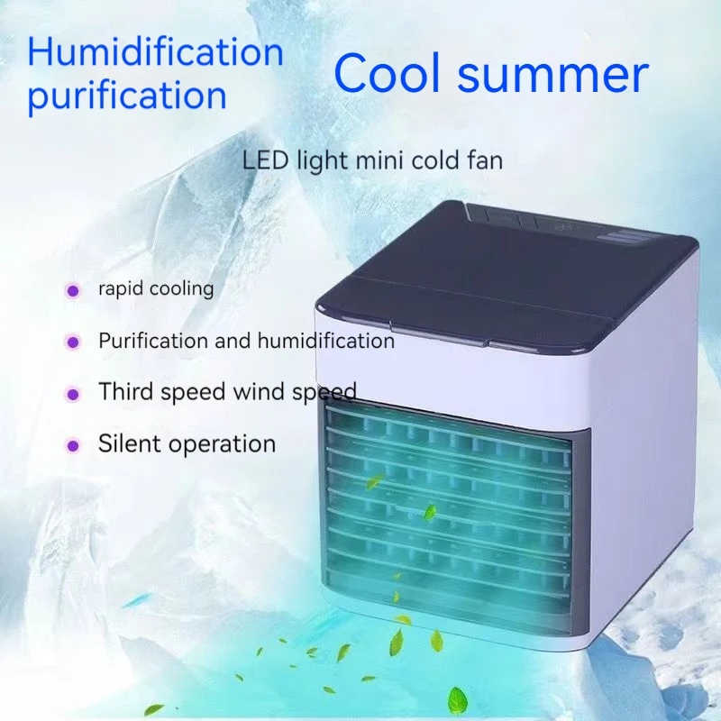 Mini Portable Air Conditioner Cooling Fan 3-speed USB Household Small Multifunctional Air Conditioner Humidifier