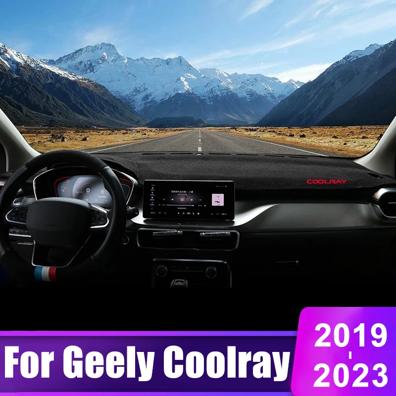 

For Geely Coolray SX11 2019 2020 2021 2022 2023 Car Dashboard Sun Shade Cover Mat Instrument Desk Non-slip Pad Accessories