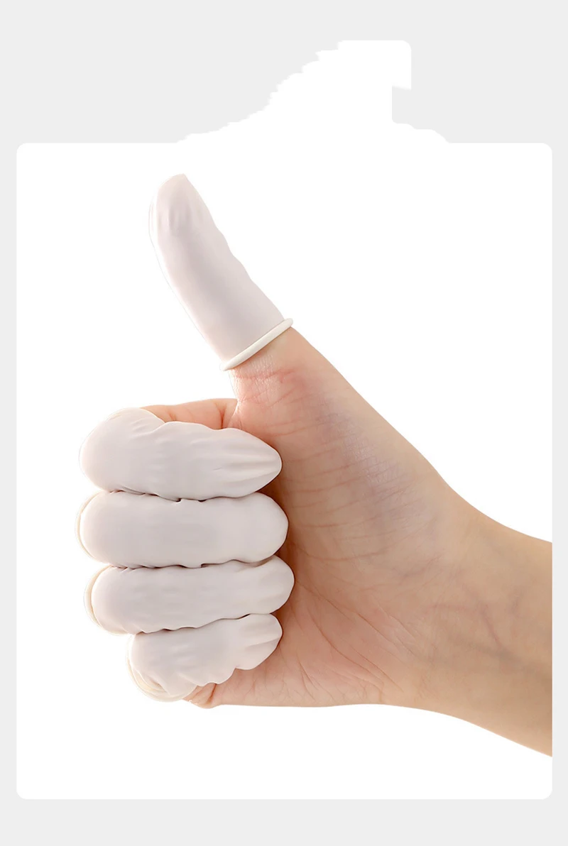 Doigt 100 pièces manches jetables Clitoris stimuler manchon G Point Massage réutilisable préservatif jouets sexuels pour W_voghion.com