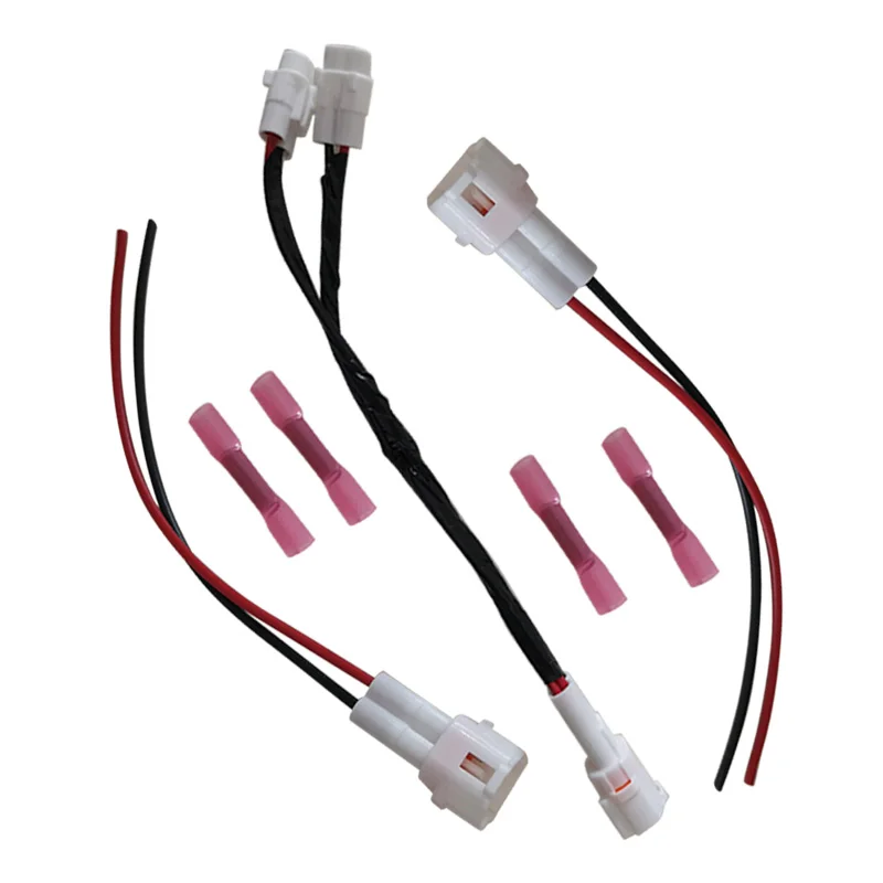 New 3pcs Motorcycle Power Outlet Splitter Plug Kit Fit For Yamaha