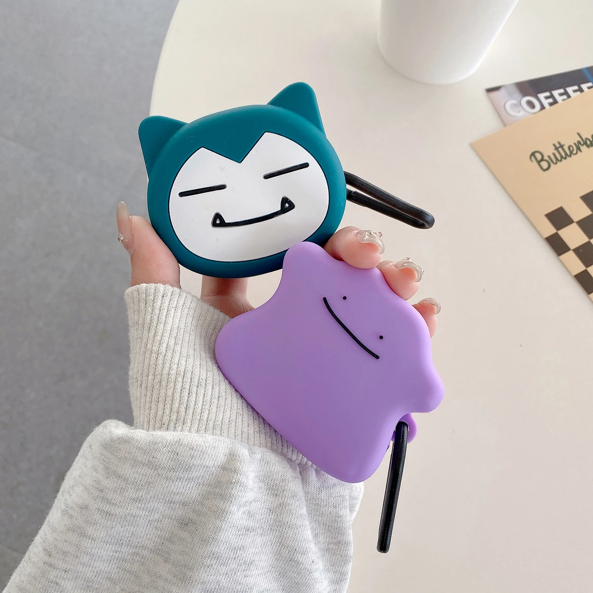 Cute Jigglypuff Ditto Snorlax Silicone Earphone Case Cover
